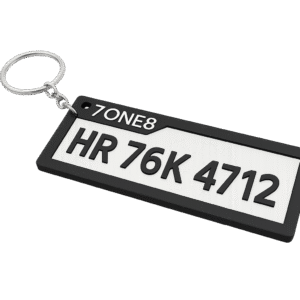 7ONE8 Custom Vehicle Keychain with Number Plate Design