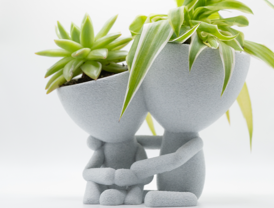 Hugging Couple Planter