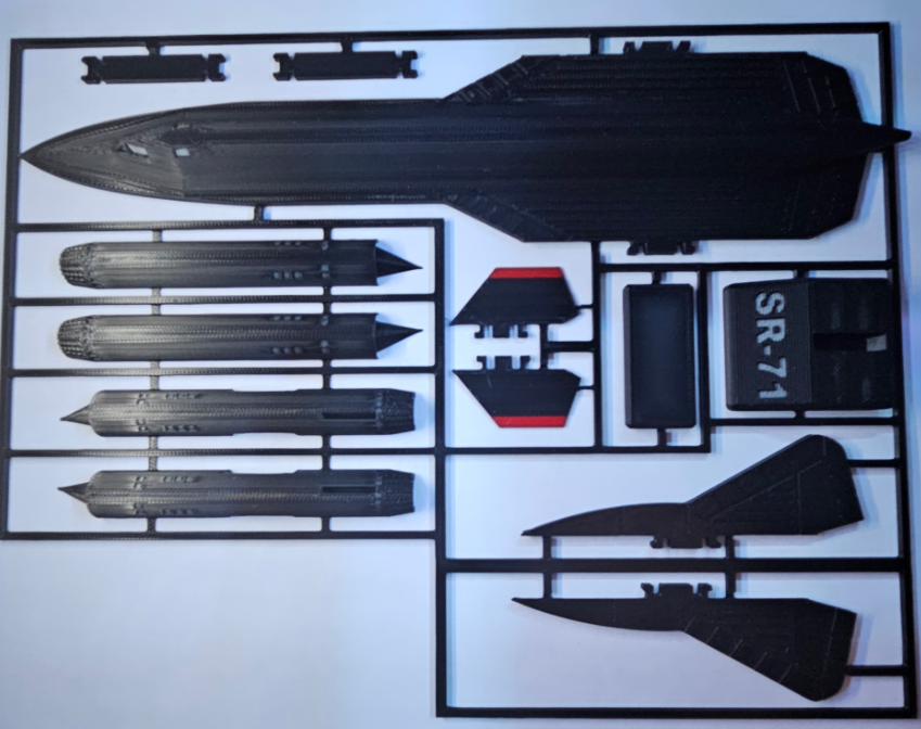 3D PUZZEL Model Airplane Kit – Lockheed SR-71 Blackbird - Image 2