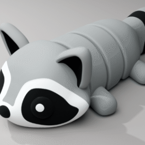 Mini Raccoon Plush Keychain