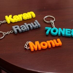 Custom 3D Printed Name Keychain – Personalized Gift