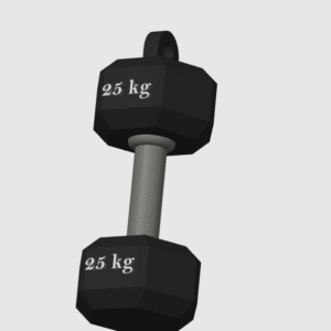 HexPro 25KG Dumbbell 002