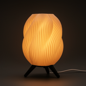 Striped Swirl Lamp