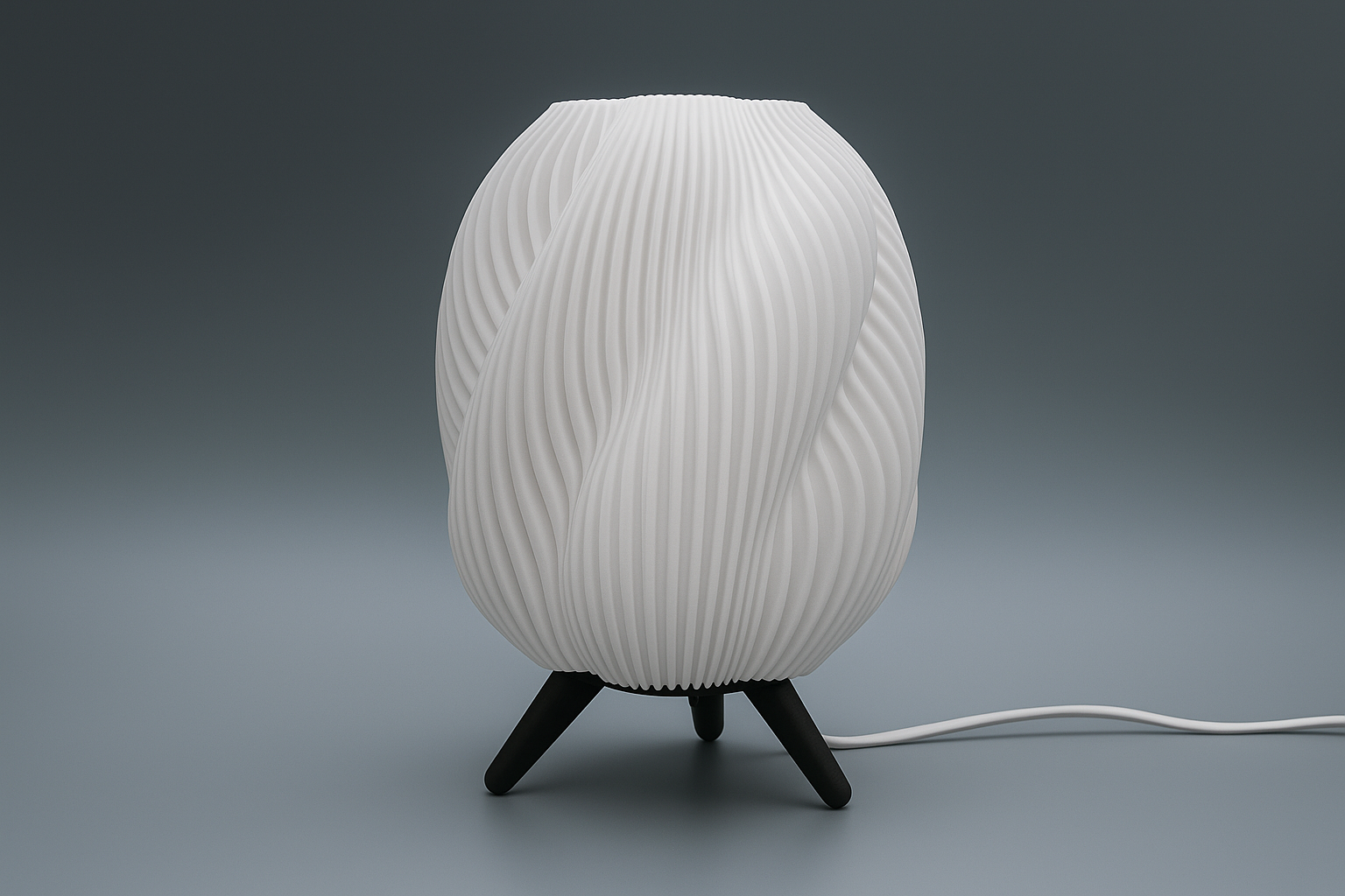 Striped Swirl Lamp - Image 2