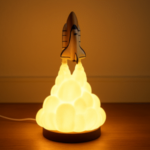 Rocket Launch 3D Night Lamp