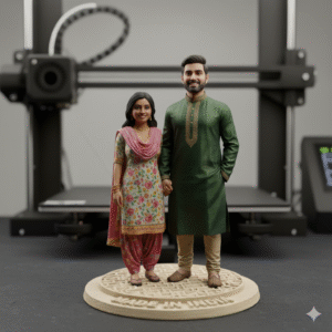 3D Printed Personalized Couple Miniature