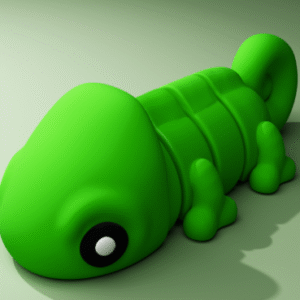 Chameleon Buddy 3D Keychain