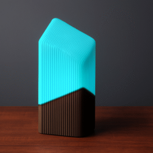 3D Printed Moonlight Lamp – Elegant Bedside Glow