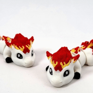 Fire Horse 3D Keychain